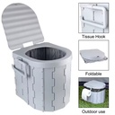 Travel Bucket Toilet Seat Portable Folding Toilet with Lid Emergency Toilet Car Folding Toilets Camping Toilet