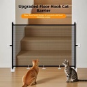 Portable Retractable Pet Barrier Fences Mesh Folding Pet Safety Gate with Hooks Anti-Escape Dog Isolation Gate Cat Accessories