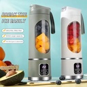 Mini Electric Juicer Cup – 450ml Portable Ice Crusher with Powerful Motor & Digital Display (2025 Model)