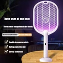 3000V Electric Mosquito Swatter – 3-in-1 Bug Zapper with Type-C Rechargeable Killer Lamp