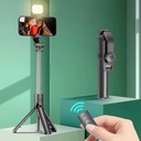 Bluetooth Selfie Stick Tripod – Phone Holder with Wireless Remote & Optional Fill Light