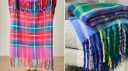 Anthropologie Tartan Wool Plaid Throw