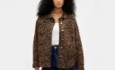 GAP Leopard Denim Shirt Jacket