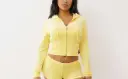 True Religion Velour Zip Hoodie