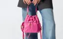Pinko Small Satin Bucket Bag