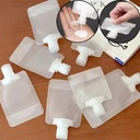 5Pcs Travel Refillable Squeeze Bags – Empty Lotion, Shampoo, Conditioner & Cosmetic Pouches