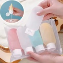 4Pcs Refillable Travel Bottles – 60ml Soft Silicone Squeeze Tubes for Lotion, Shampoo & Toiletries