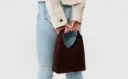 GAP Factory Mini Faux-Suede Handbag 