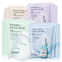 20pcs BIOAQUA Centella & Collagen Face Masks – Hydrating Sheet Masks with Hyaluronic Acid for Moisturizing & Skin Care