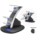 PS5 DualSense Controller Charging Station – Type-C Dual Dock Charger Stand for PlayStation 5 Accessories 