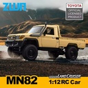 ZWN MN82 1:12 Retro RC Truck – 4WD Remote Control Pickup with LED Lights, Realistic LC79 Model 