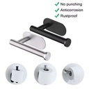 No Punch Wall-Mounted Toilet Paper Holder – Rustproof Stainless Steel Bathroom Roll Holder 