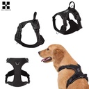 Personalized No-Pull Reflective Dog Harness – Adjustable Padded Chest Harness for Small to Large Dogs 