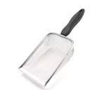 Long Handle Stainless Steel Cat Waste Shovel – Metal Litter Scoop for Pet Cleaning 
